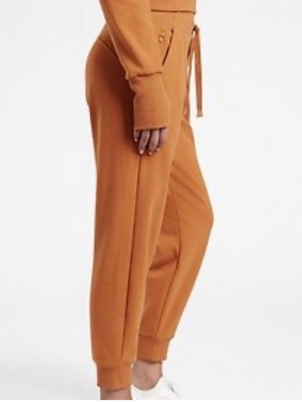 aerie High-Rise Drawstring Joggers - Burnt Orange